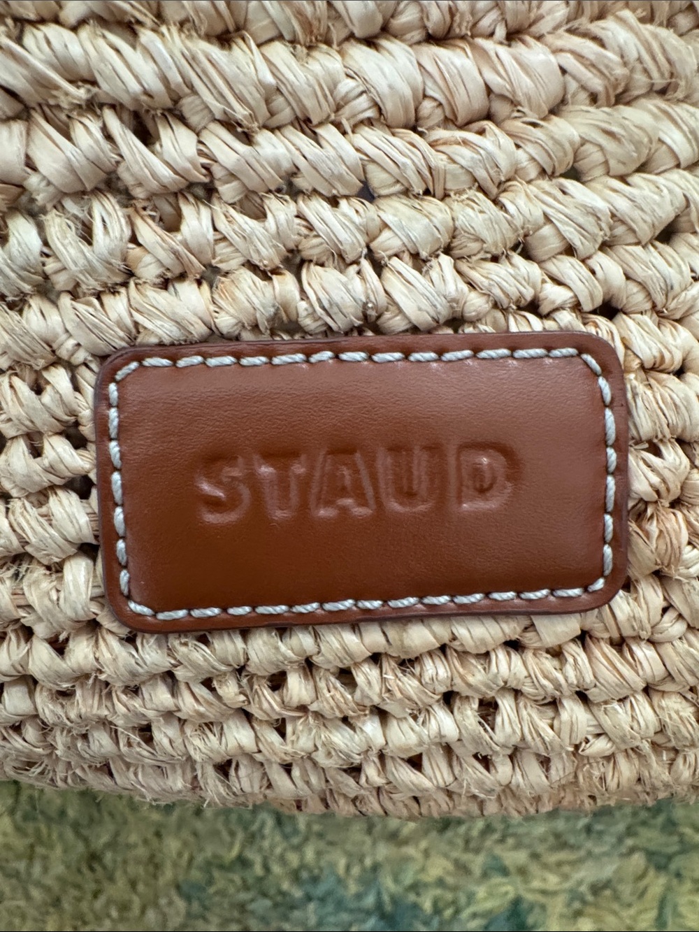 STAUD Raffia Moon bag Large - Picture 4 of 10